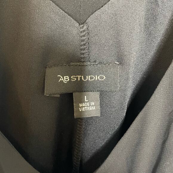 Paisley Midi Sz L Tank Dress Blue Black Handkerchief Hem Beach Boho Geometric - Picture 8 of 10